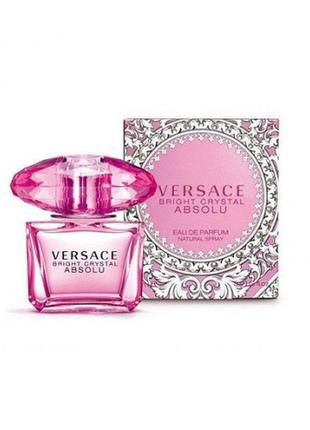 Женская парфюмерная вода versace bright crystal absolu (версаче брайт кристал абсолю) 90 ml турция3 фото