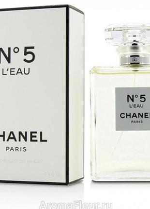 Женская туалетная вода coco chanel № 5 l'eau /коко шанель 5 лё / 100 ml2 фото