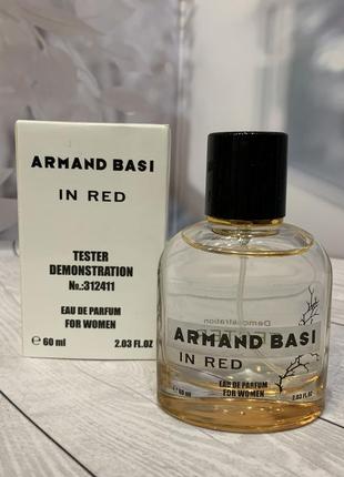 Тестер жіночої туалетної води armand basi in red /арманд баси ред/ 60 ml