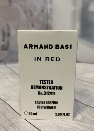 Тестер женской туалетной воды armand basi in red /арманд баси ред/ 60 ml3 фото
