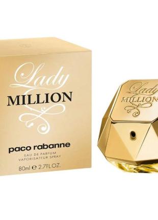 Жіноча туалетна вода paco rabanne lady million / пако рабан леді мільйон/10 мл2 фото