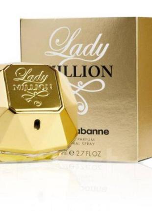 Жіноча туалетна вода paco rabanne lady million / пако рабан леді мільйон/10 мл