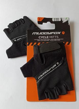 Велоперчатки muddyfox bike mitts black оригинал2 фото