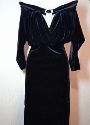 Платье бархатное 2
