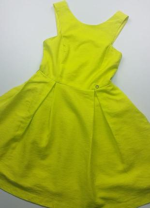 Яркое красивое платье от  eva minge лимонное 34