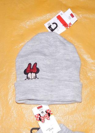 Шапка двойная disney minnie mouse c&a, германия