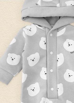 Теплый детский комбинезон ,  трехнить , 62 - 74 см2 фото