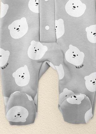 Теплый детский комбинезон ,  трехнить , 62 - 74 см4 фото