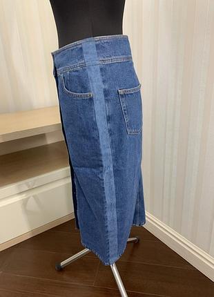 Джинсова міді юбка asos 4