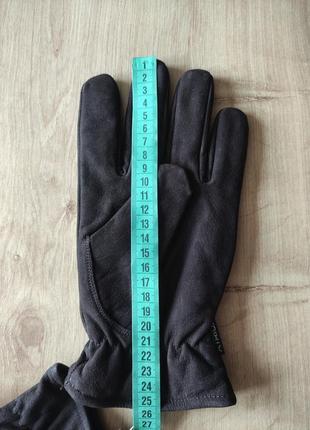 Стильні чоловічі шкіряні замшеві рукавички atrium, германія, р.8,5 (l).8 фото