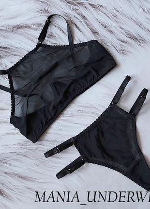 Чорний комплект вiд mania_underwear