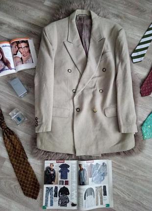 Шикарний теплий, вовняний з кашеміром чоловічий піджак 52 /42