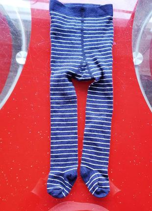 H&m хлопковые колготки мальчику 3-6м 62-68см новые