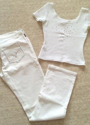 38-40р. футболка со стразами feel good paris