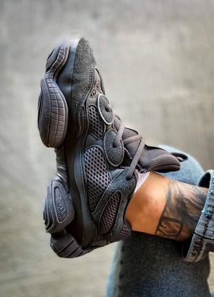 Кросівки adidas yeezy 500 "utility black"4 фото