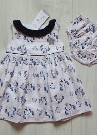 Новое шикарное платье для девочки. disney. размер 9-12 месяцев