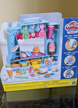Ігровий набір фургон морозиво плей-до play-doh ice cream truck playset6 фото