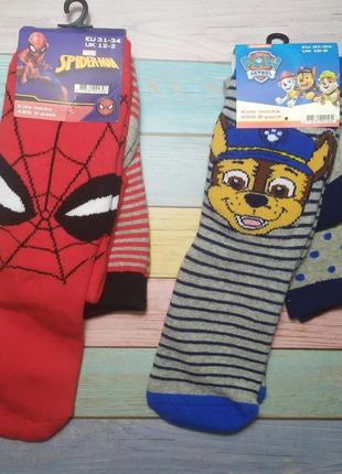 Махрові шкарпетки зі стоперами дюдина павук щенячий патруль1 фото
