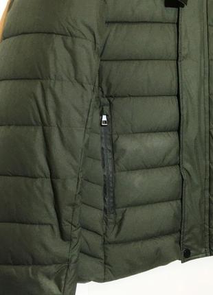 Куртка зимова чоловіча спортивна кольору хакі3 фото