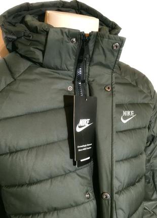 Куртка зимова чоловіча спортивна кольору хакі8 фото