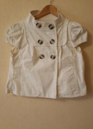 Куртка женская укороченная monton белая джинсовая2 фото