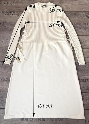 Трикотажное платье со шнуровкой5 фото
