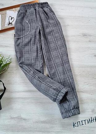 Теплі брюки джогери на флісі для дівчаток