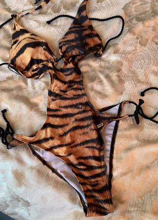 Жіночий купальник - принт тигра4 фото