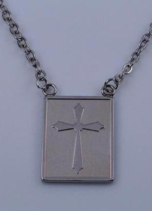 Кольє з кулоном хрест, довжина ланцюга 70,0 см.арт. 03282