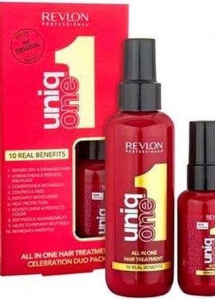 Revlon uniq one all in one classsic набір uniq one відновлююча сироватка для всіх типів волосся 150 мл + 50 мл1 фото