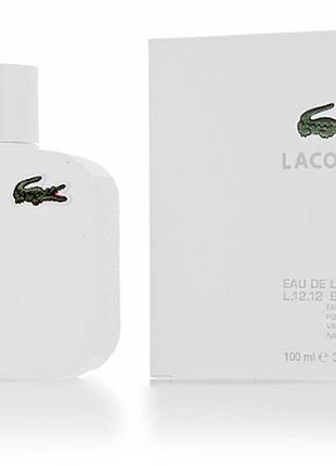 Мужская туалетная вода и lacoste l.12.12. white / лакосте ел 12.12. белые / 100 ml