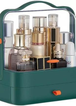 Органайзер для косметики 2 секції (зелений) ym206 single drawer  ⁇  косметичний органайзер moz