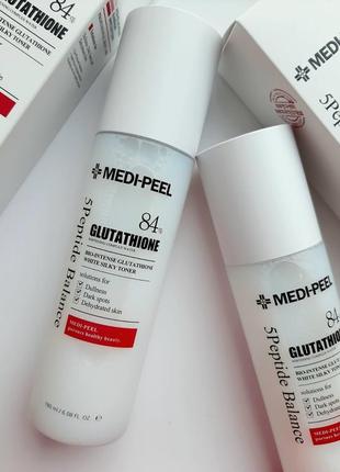 Освітлюючий тонер з глутатіоном medi-peel bio-intense glutathione white toner