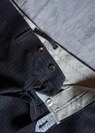 Брендові фірмові чоловічі англійські шерстяні вовняні брюки marks&spencer,оригінал,нові з бірками,100% шерсть.7 фото
