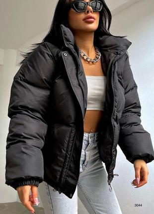 Тёплая женская зимняя куртка до -30⁰с наполнитель силикон3 фото