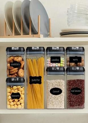 Набір контейнерів для їжі, 7 предметів, food storage container set 7 pcs «daily-store»