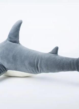 Мягкая игрушка акула 52см серая3 фото