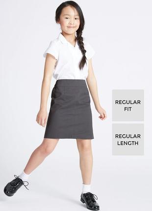 Marks&spencer шкільна сіра спідниця на дівчинку 8-9 років