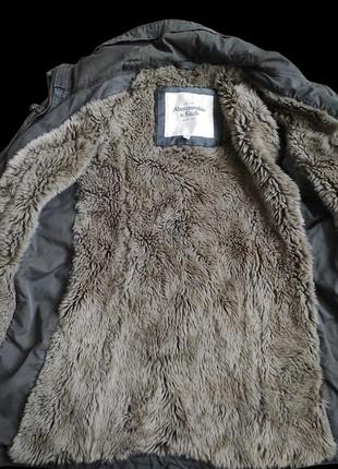 Abercrombie & fitch курточка куртка тепла з мехом хутро унісекс чоловіча жіноча3 фото