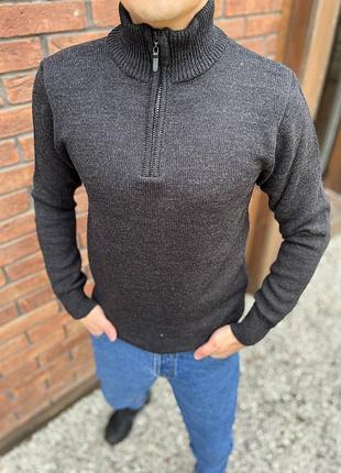 Теплый свитер на змейке🔥