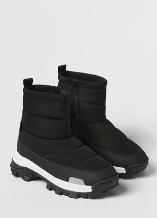 Утепленi стьобанi черевики stop protektor zara original spain черевики зара