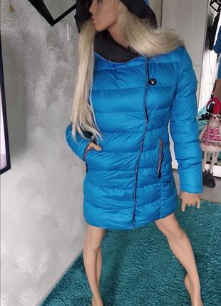 Зимнее пальто био пух