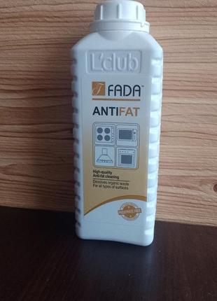 Засіб очищуючий для видалення пригорілого жиру "фада анти жир (fada anti fat)", 1 л