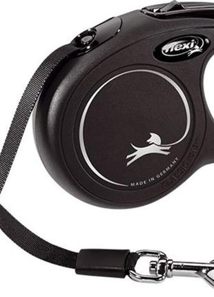 Поводок-рулетка flexi new classic xs 3 м черный (4000498023129)