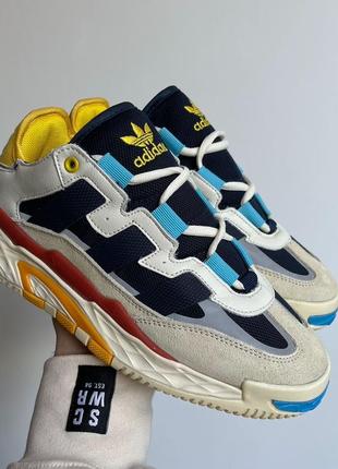 Мужские кроссовки adidas niteball blue yellow#адидас7 фото