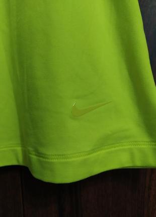 Мягенька неоново жовта спортивна майка nike dri -fit, xs2 фото