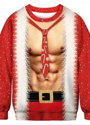 Санта 3d сексі для для гарячого хлопця  світшот, лонгслів, новогодний