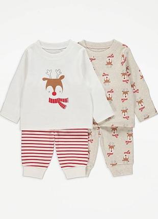 Пижама новогодняя джордж george 80 86 92 98