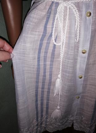 Бавовняне плаття сорочка, туніка з рішельє   george3 фото