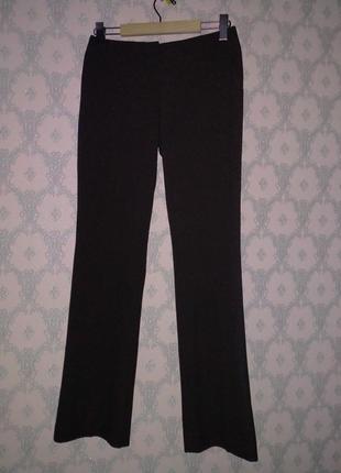 Жіночі темно-коричневі штани брюки на кант класичні promod